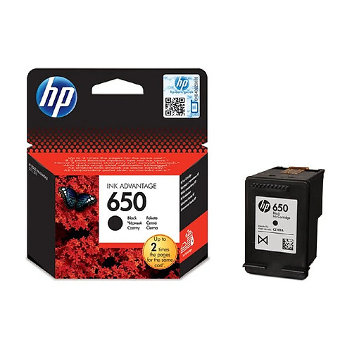 HP 650 Black Original Ink Advantage Cartridge