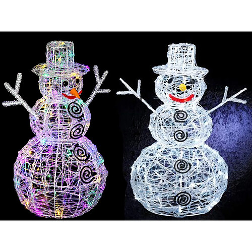 Bonhomme de Neige 3D Blanc Froid - Feeric Christmas