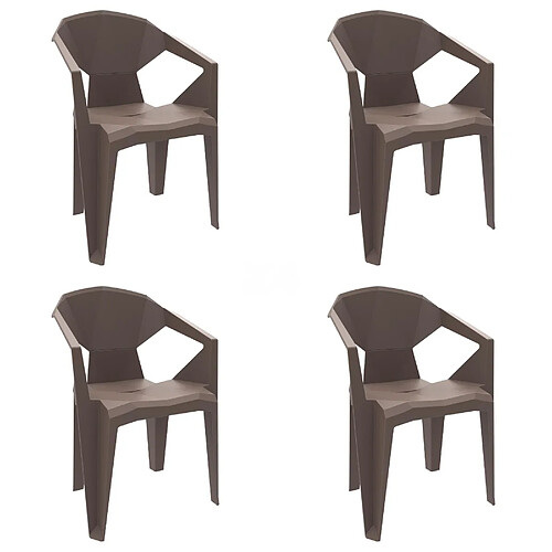 Fauteuil Intérieur Extérieur DELTA Set de 4 - Resol