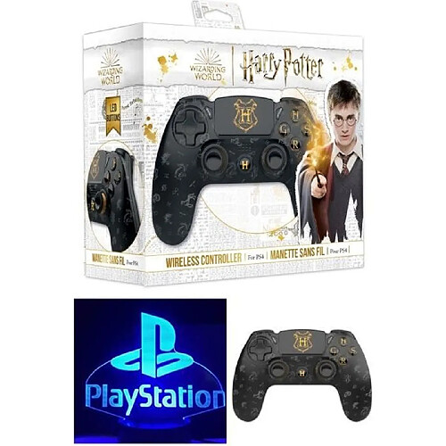 Freaks And Geeks Manette PS4 Bluetooth Harry Potter Noire Lumineuse 3.5 JACK + Casque Spirit of Gamer PRO-H3 PS4-PS5 PLAYSTATION