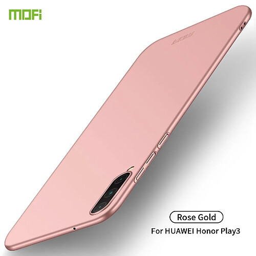 Wewoo Coque Rigide Pour Huawei Honor Play 3 Frosted PC ultra-mince Or rose