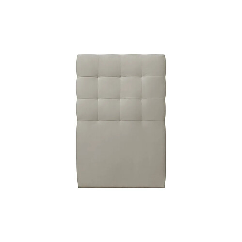 Sommeil de plomb Tete de lit Capitonnée Velours Taupe L 90 cm - Ep 10 cm rembourré