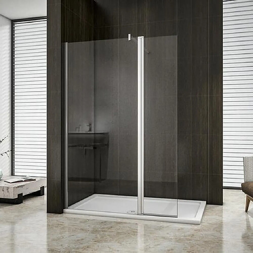 paroi de douche 90x200+40x200cm