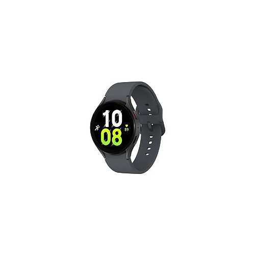 Montre connectée Samsung Galaxy Watch5 Boîtier Aluminium 44 mm Noir et Gris avec Bracelet Silicone Noir