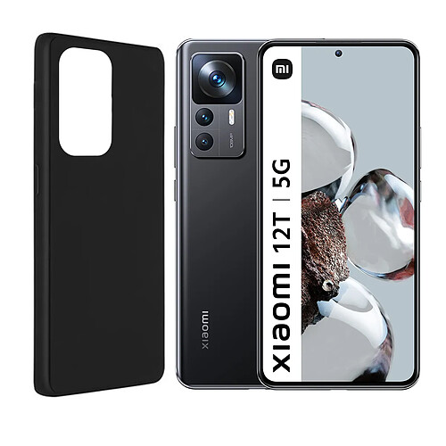 Visiodirect Coque de protection souple silicone Noir pour Xiaomi 12T 5G 6.67" 22071212AG