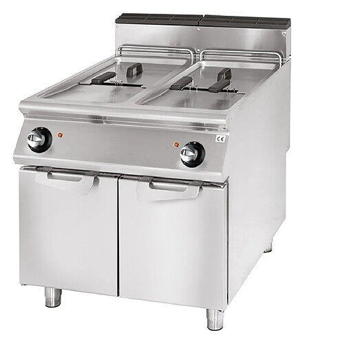 VIRTUS GROUP Friteuse gaz, capacité 2x 17 litres- Virtus