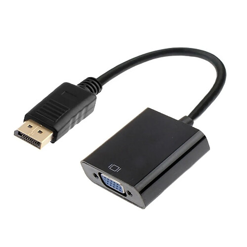 Wewoo Noir Adaptateur DisplayPort mâle vers VGA femelle