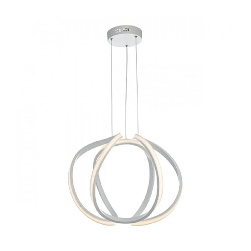 Luminaire Center Suspension décorative Alonsa blanche