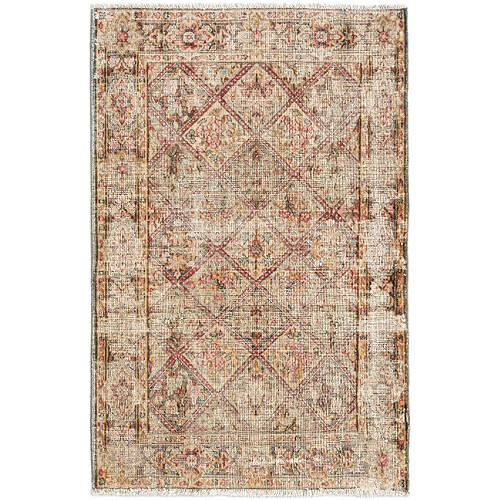 Vidal Tapis de laine 148x96 beige Vintage Royal