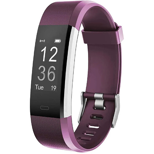 Chrono Chronus Montre Connectée Femmes Homme Bracelet Connecté Cardiofréquencemètre Montre Connectée Etanche IP67 Smartwatch Montre Sport Podometre Marche Course à Pied Fitness Tracker pour Android iOS(violet)