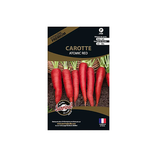 Sanrival Graines potagères premium carotte Atomic red