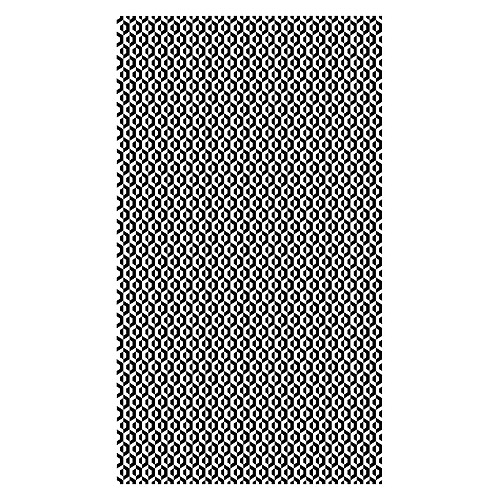 Alter Tapis de salle de bain, 100% Made in Italy, Tapis antitache avec impression numérique, Tapis antidérapant et lavable, Optique - Modèle Adebunmi, 90x52 cm