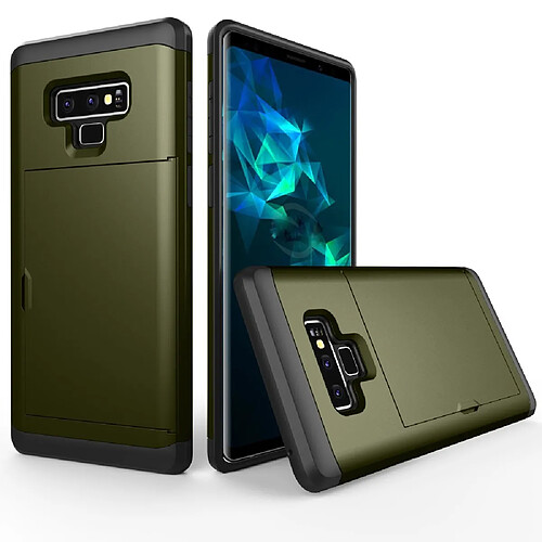 Coque en TPU combo vert armée pour votre Samsung Galaxy Note 9