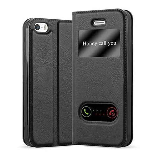 Cadorabo Coque iPhone 5 / 5S / SE 2016 Etui en Noir