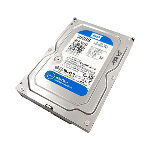 Disque Dur 500Go SATA 3.5 Western Digital Blue WD5000AAKX-19U6AA0 7200rpm 16Mo · Reconditionné