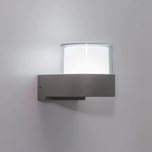 Applique d'extérieur LED moderne 7W lumière jardin entrée IP65 230V couleur GRIS lumière 6000K