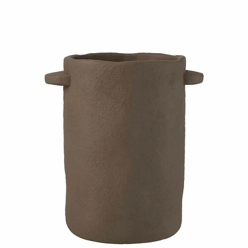 Paris Prix Vase Allongé en Ciment Gustave 30cm Marron Foncé