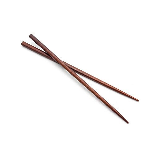 vhbw paire de baguettes chopsticks en bois - marron, classiquement naturel