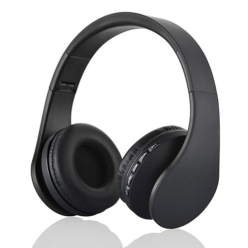 Chrono Casque Bluetooth sans fil sur l'oreille, casque stéréo Hi-Fi Rydohi avec basses profondes, modes pliables et légers, micro filaire et sans fil intégré pour téléphones portables, télévision, PC et voyages(noir)