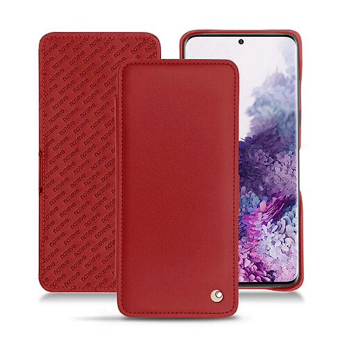 Housse cuir Samsung Galaxy S20 - Rabat horizontal - Rouge ( Nappa - Pantone #d50032 ) - NOREVE