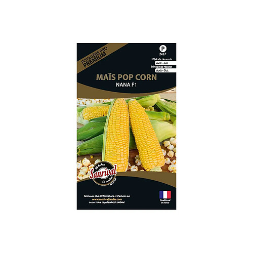 Sanrival Graines potagères premium maïs Pop corn