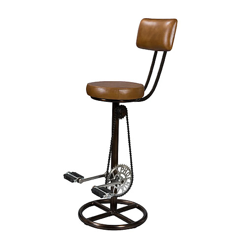 Rendez Vous Deco Chaise de bar Phoenix en cuir 76 cm