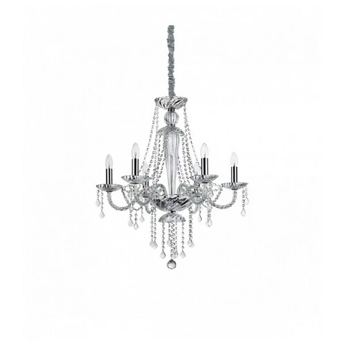 Ideal Lux Suspension Transparente en cristal AMADEUS 6 ampoules