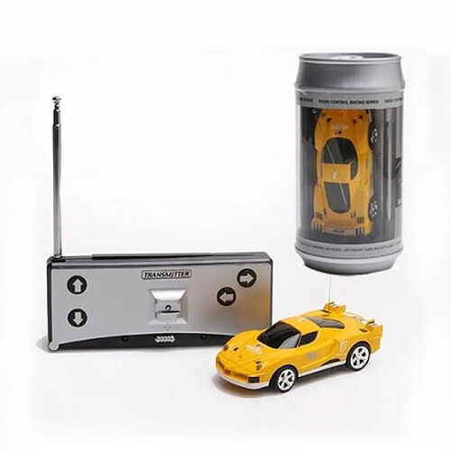 Wewoo Voiture radiocommandée Mini RC radio télécommande micro de course jaune