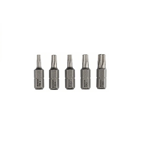 Bosch Set de 5 embouts de vissage court Torx extra-dure L 25 mm 2607001768