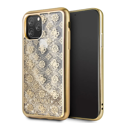 Guess Maroquinerie Etui pour iPhone 11 Pro - Guess paillettes Or