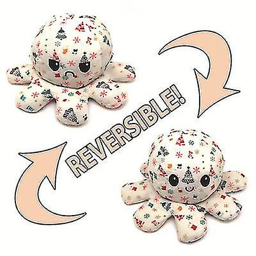 Universal Touet en peluche de poulpe réversible reversible 20 cm cadeau d'enfants