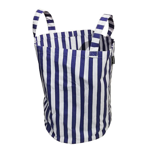 Lona Sac de plage 100% coton Porta rayé bleu et blanc.