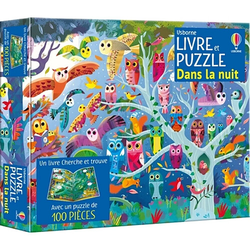 Dans la nuit : Coffret Livre et puzzle : Dès 5 ans