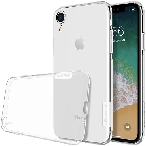 Wewoo Coque souple Nature en TPU transparente pour iPhone XR 6.1 pouces (Blanc)