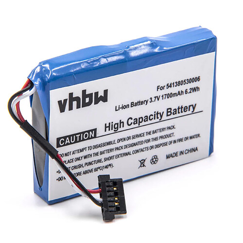 vhbw batterie Li-Ion 1700mAh (3.7V) pour GPS navigation Falk Pur 550