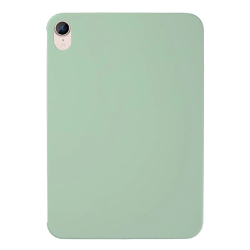 Coque en silicone anti-rayures vert clair pour votre iPad mini (2021)