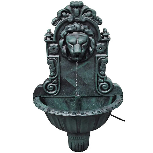 Decoshop26 Fontaine murale design de tête de lion décoration intérieur DEC020771