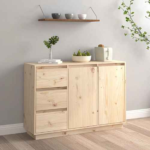 vidaXL Buffet 111x34x75 cm Bois massif de pin