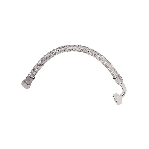 SOMATHERM Flexible Sanitaire - Inox ACS DN8 - Débit Standard - L 50cm - Femelle - Droit - Ecrou Tournant 3/4" - Femelle - Coudé