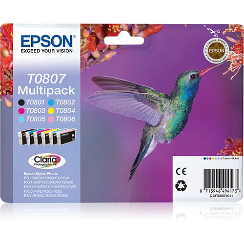 Cartouche d'encre originale Epson C13T08074021 Multicouleur