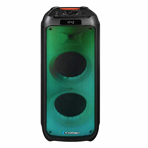 Blaupunkt PartyBox Enceinte portable Bluetooth avec fonction karaoké Entrée guitare TWS Radio AUX USB microSD Télécommande Disco Éclairage LED