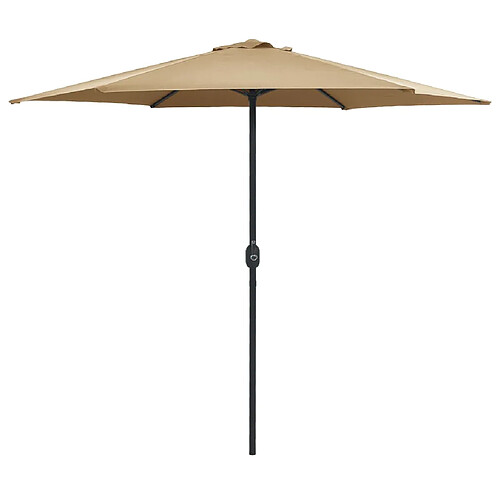 ComfortXL Parasol D'extérieur Et Mât En Aluminium 270x246 Cm Taupe