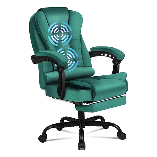 ALFORDSON Fauteuil de Bureau de Massage avec Repose-pieds Siège de jeu Exécutif