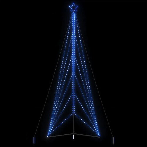 vidaXL Guirlande de sapin de Noël 861 LED bleu 480 cm