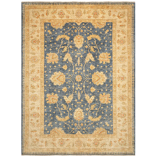 Vidal Tapis de laine 240x178 Bleu Kaizar