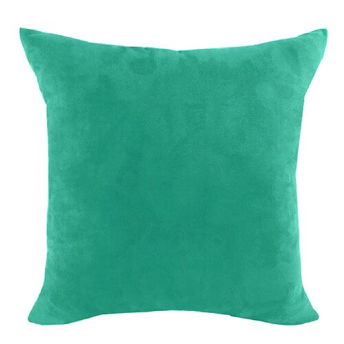 Couvre-oreiller en daim velours de couleur unie Throw Taie d'oreiller bleu-60x60cm