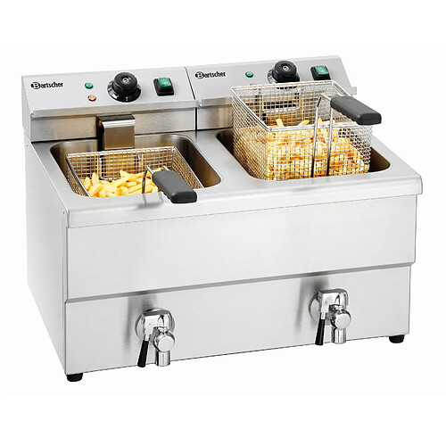 Friteuse professionnelle à poser double imbiss II - 2 x 8 Litres - Bartscher