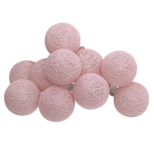 Atmosphera, Createur D'Interieur Guirlande LED 10 boules - Rose