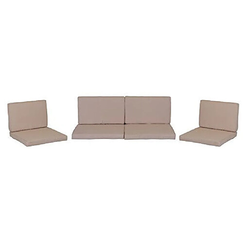 Beo Lounge Coussin de rechange pour kit de Monaco groupes échange Coussin imperméable Set de 8, épaisseur 5cm, beige clair