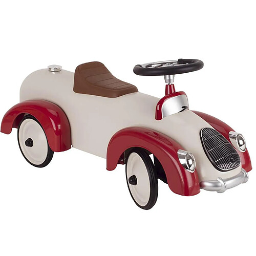 Goki Porteur Voiture Beige Rouge